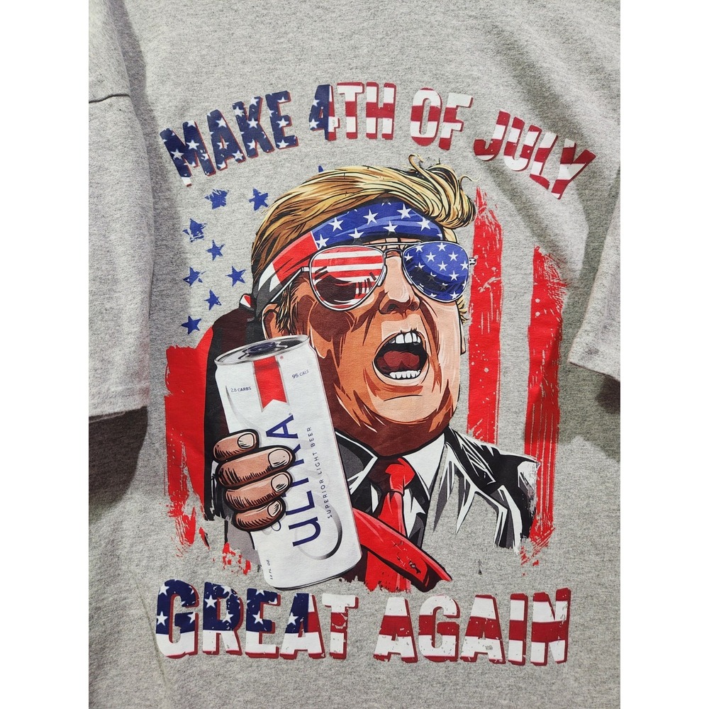 2XL Donald Trump Michelob Ultra Make The 4th‎ Of July Great Again Shirt
